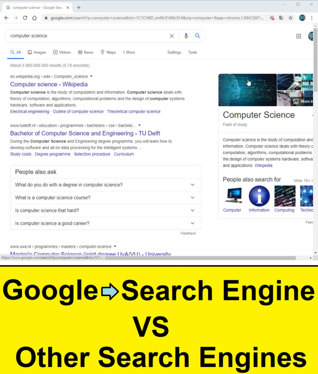 compare google search engine