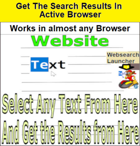 selection search in browsers